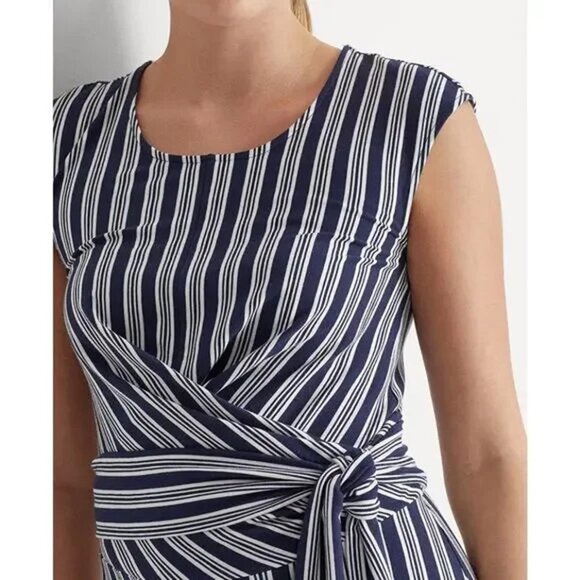 Ladies Ralph Lauren Size 10 Stripe Dress - Picture 10 of 10